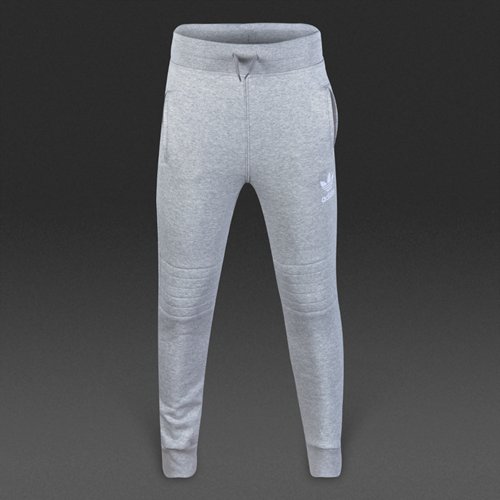 Adidas Originals Fleece Pants Medium Grey Heather / White for Boys